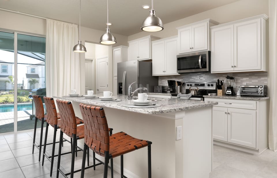 This bright, open kitchen is perfect for enjoying every moment together.
