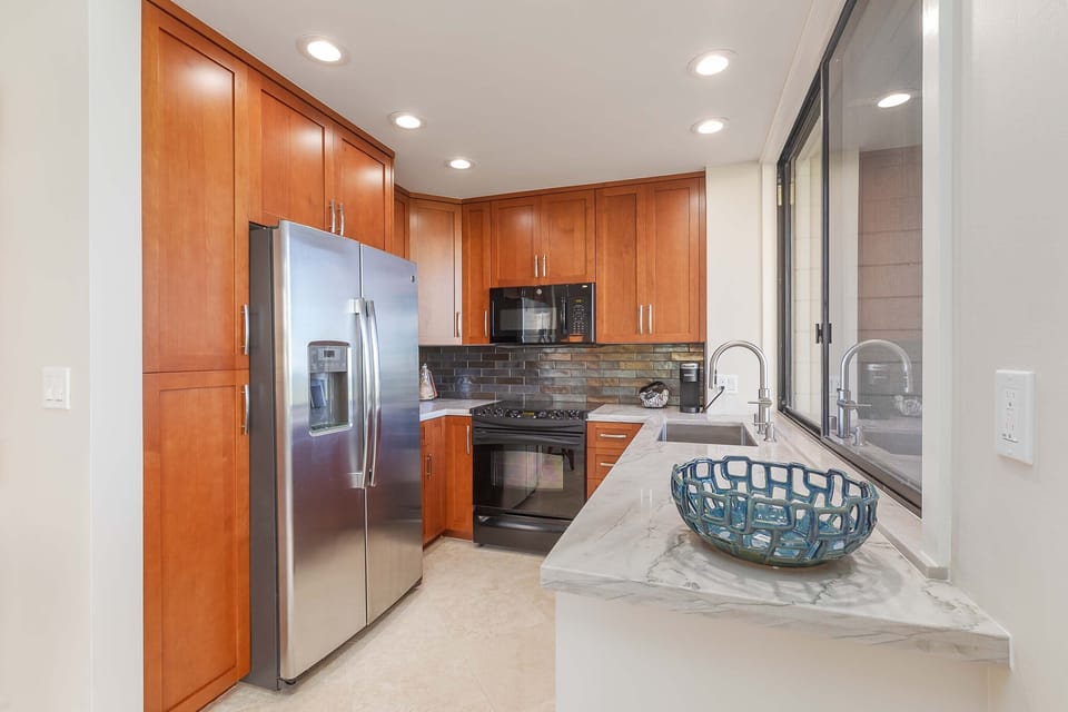 Fully stocked kitchen