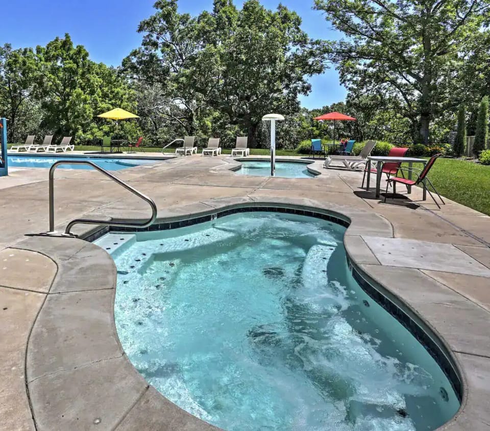 Outdoor pool, hot tub and indoor pools are only 75 yards away!