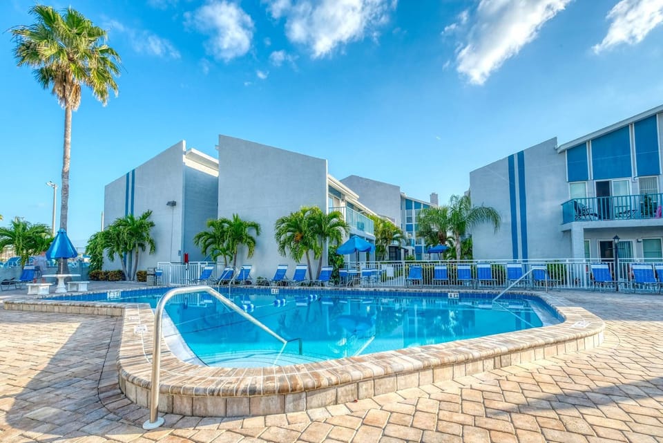 One of the pools on site