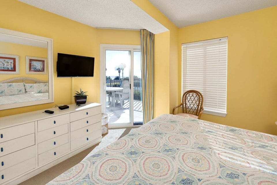 Beach Club 111 - Primary Bedroom with Second Balcony Access