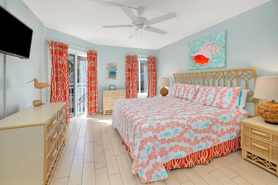 Beach Club 233 - Primary Bedroom with Balcony Access