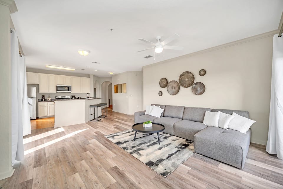Living room with modern furnishings