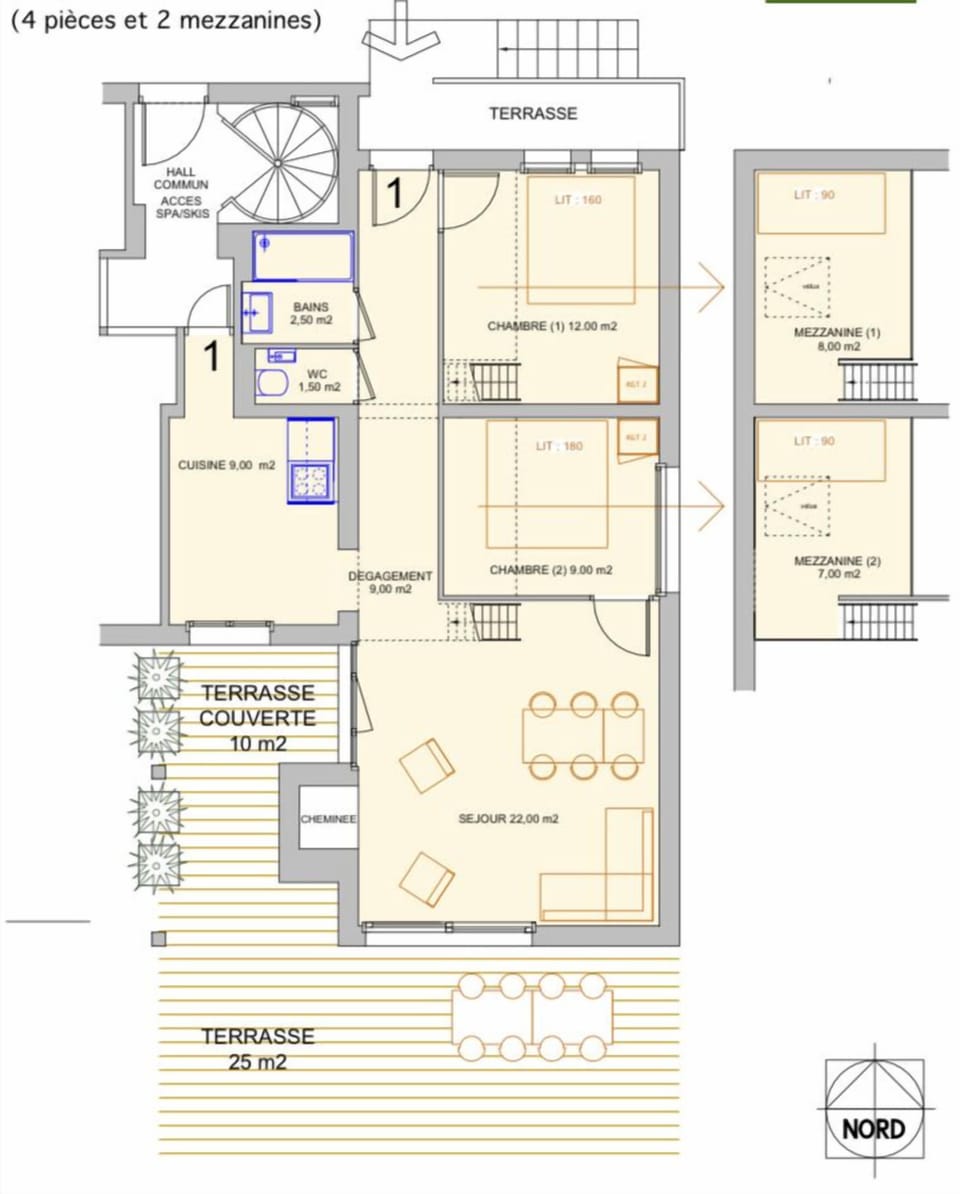 Panoramic Apartment, 2 Bedrooms | Floor plan