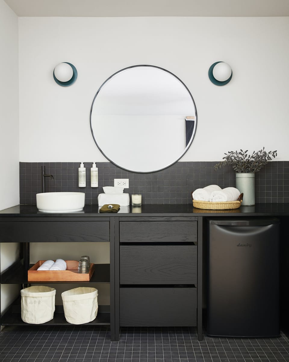 Somewhere Suite | Bathroom | Combined shower/tub, rainfall showerhead, designer toiletries