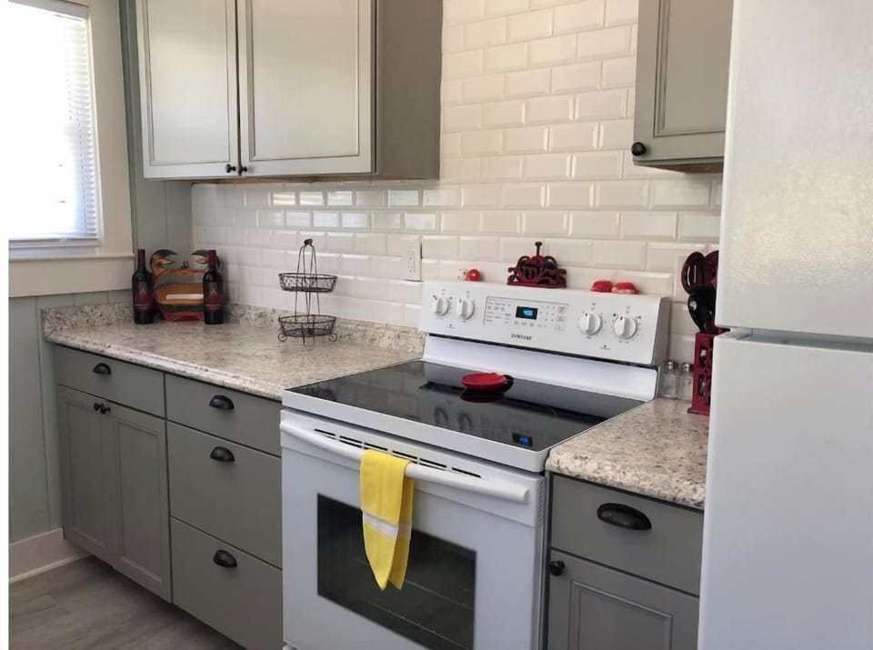 Fully stocked kitchen