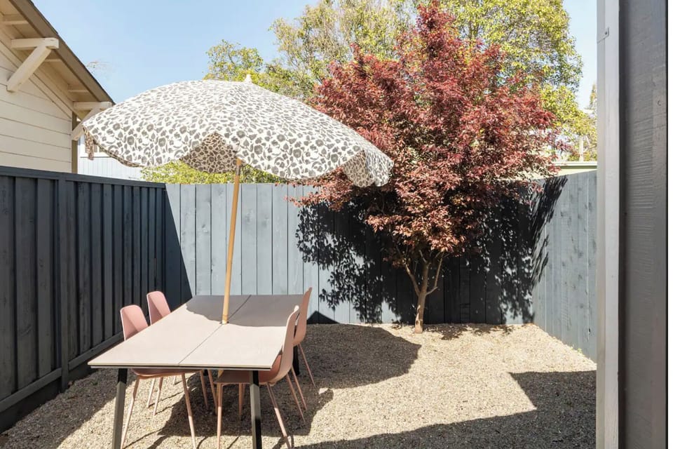 Private outdoor patio 