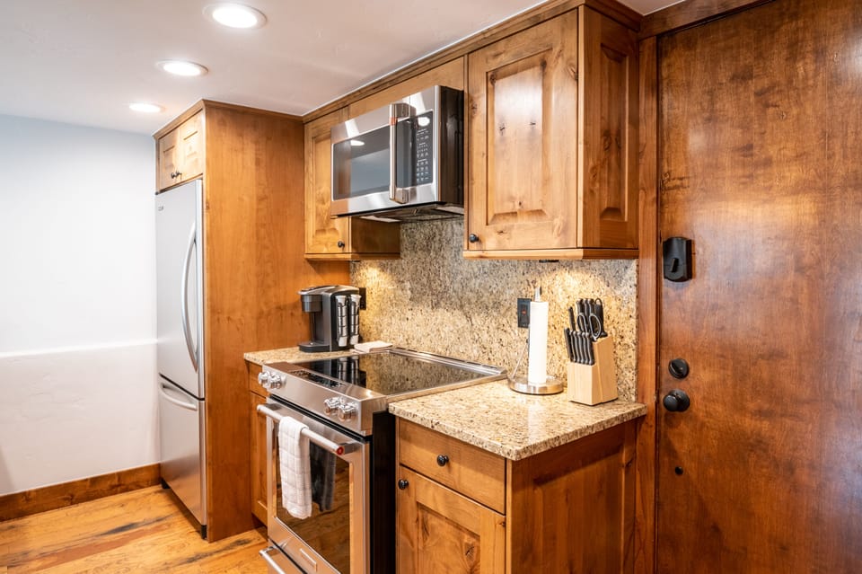 Beautiful kitchen with new KitchenAid appliances.