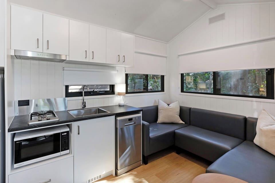 Tiny Home - Sleeps 2 | Living area | 32-inch TV with digital channels