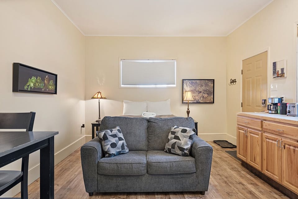 This love seat is the perfect place to snuggle up and stream a movie!