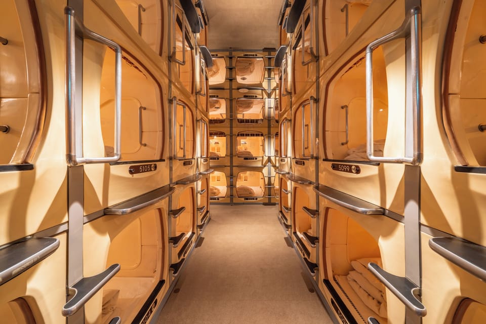 Standard Capsule Room, Men Only (With Spa Option, Tattoo may not be permitted. Pay at the hotel.) | Free WiFi, bed sheets