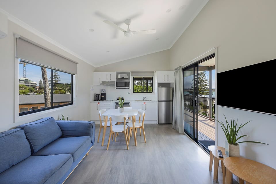 Deluxe Cabin - Sleeps 4 | Private kitchen | Full-size fridge, microwave, stovetop, electric kettle