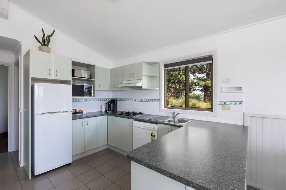 Premium Cabin - Sleeps 4 | Private kitchen | Full-size fridge, microwave, stovetop, electric kettle