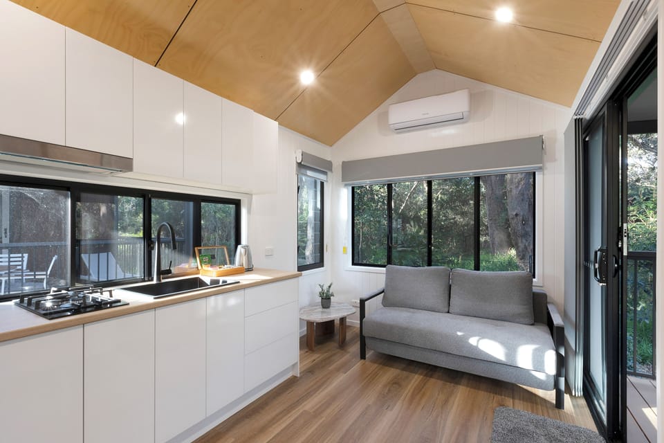 Premium Tiny Home - Sleeps 2 | Living area | 32-inch flat-screen TV with digital channels, LCD TV