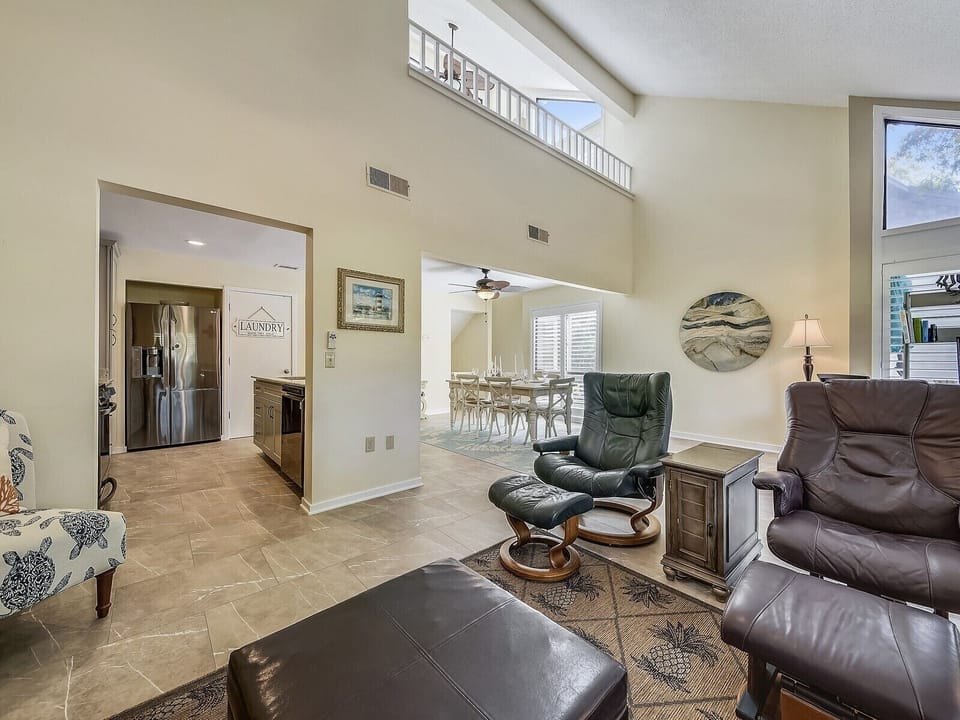 Living Room, Dining Area and Kitchen at 230 Turnberry Village