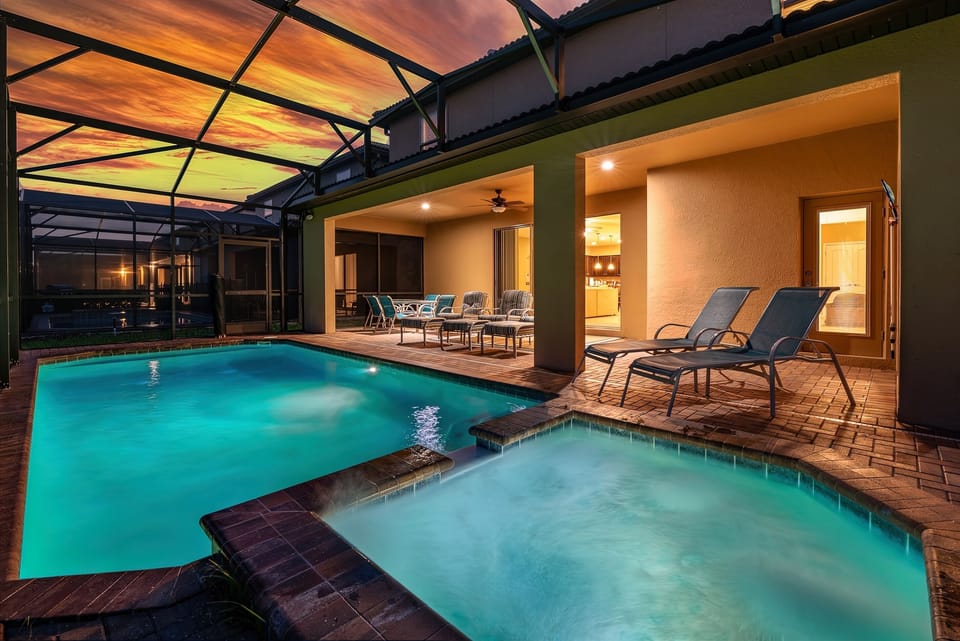 Pool At Night