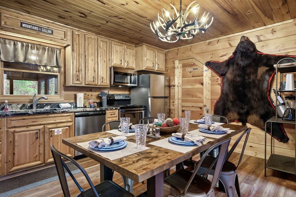 Rustic kitchen.