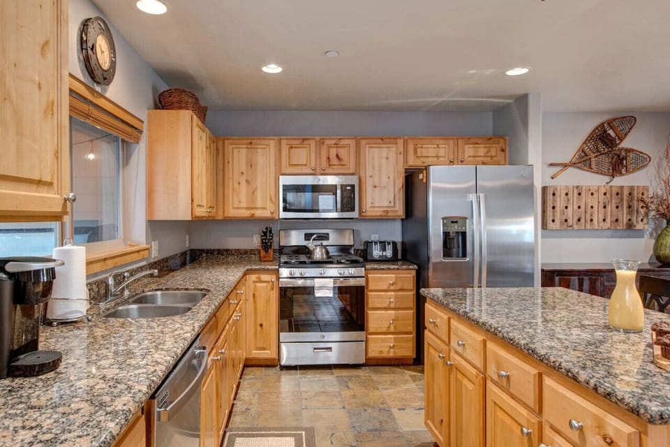 Large gourmet kitchen for creating culinary masterpieces or for plenty of space for takeout dining