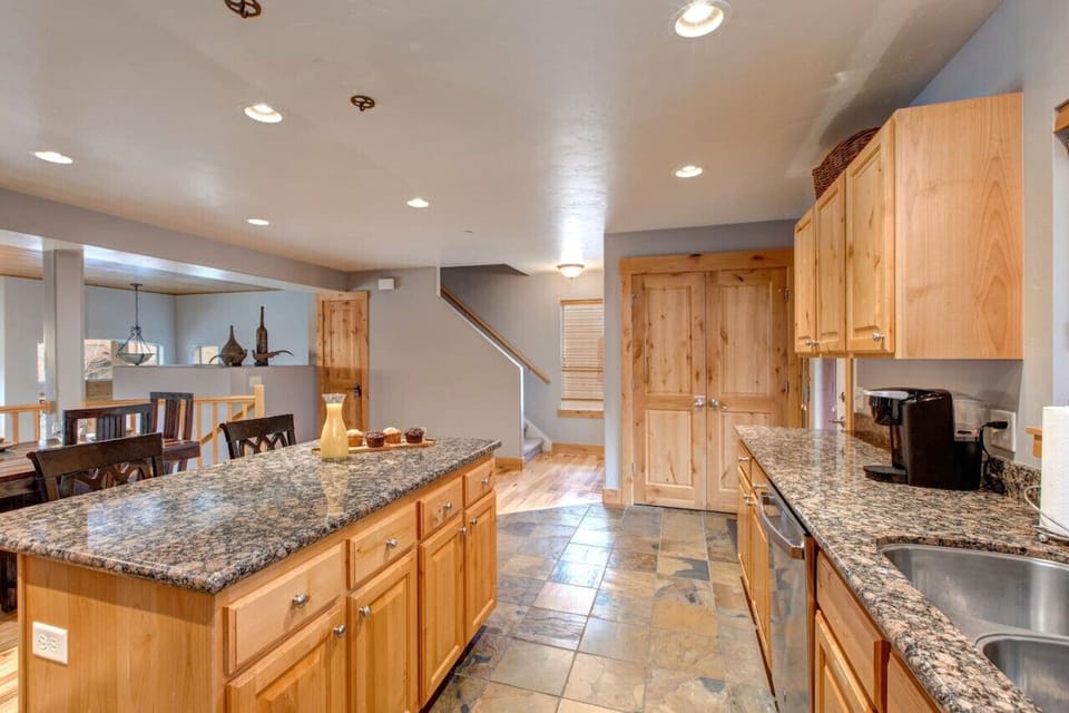 Kitchen with island gives you plenty of counter space