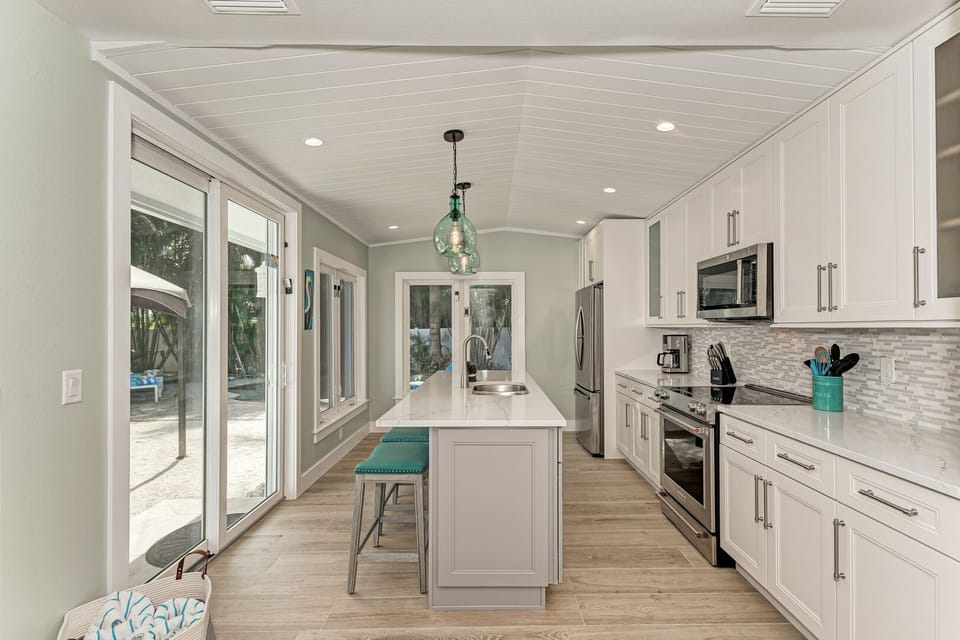 kitchen entry at Sea La Vie