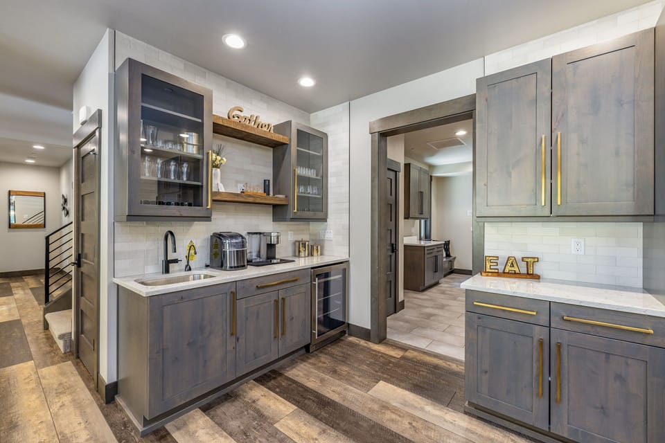 Kitchen - Dedicated Coffee and Bar Station.