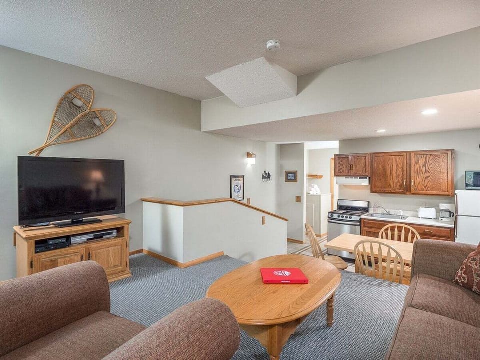 Living room with flat screen TV