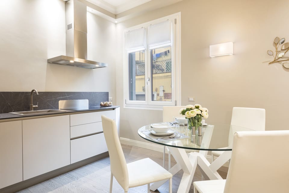 Deluxe Apartment, 1 Bedroom | Private kitchen | Full-size fridge, microwave, stovetop, dishwasher