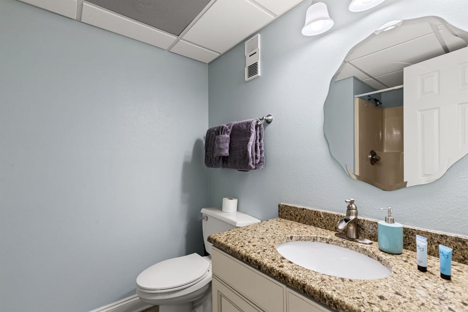 Guest full bathroom with shower