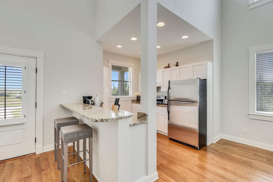 Whip up a meal in the kitchen!