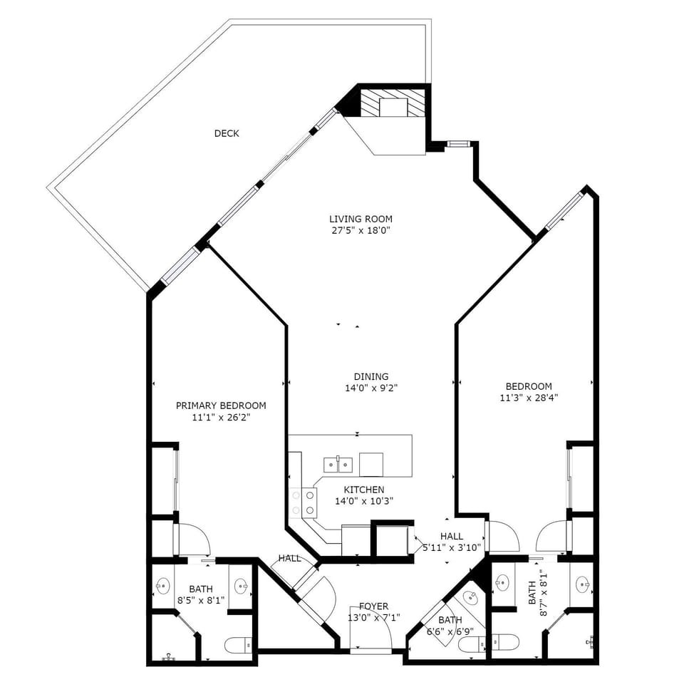 Condo, 2 Bedrooms | Floor plan