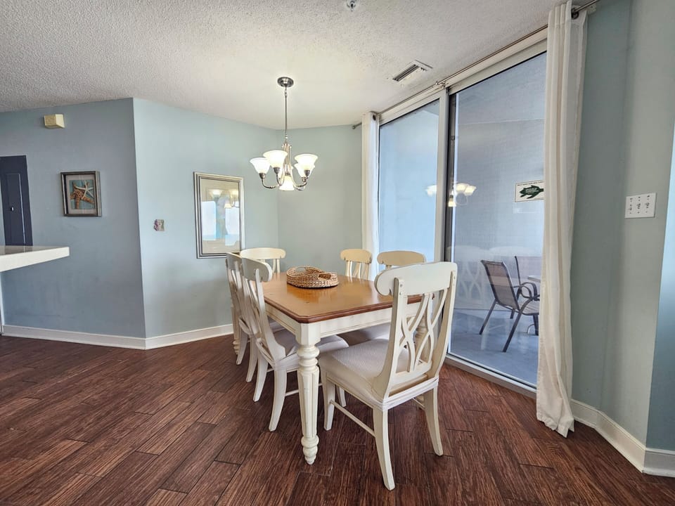 Dining Area with Ocean Views at 3502 SeaCrest