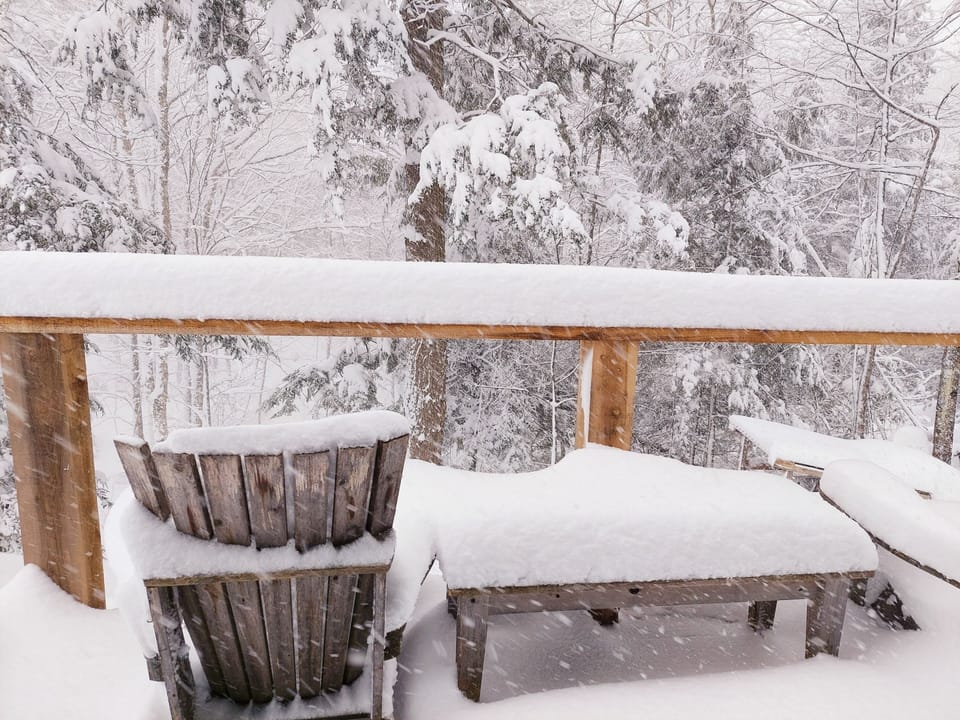 The Snowy Porch