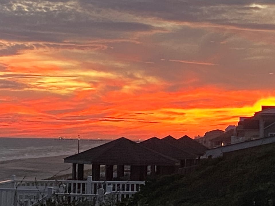 Watching the sun set