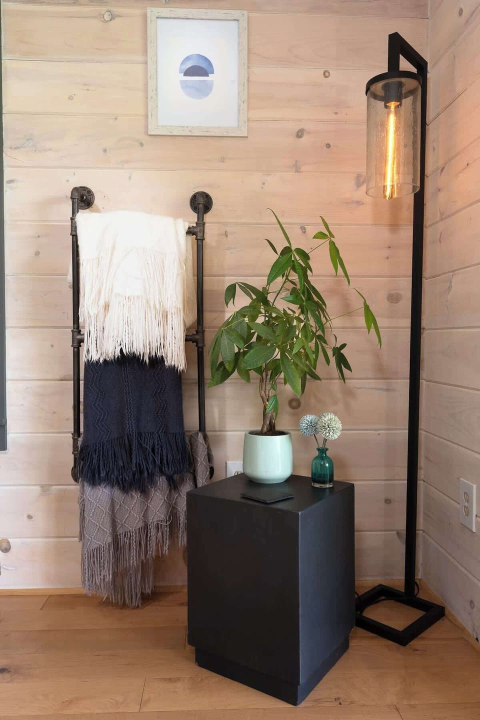 Feel at home with cozy blankets for a relaxing evening.