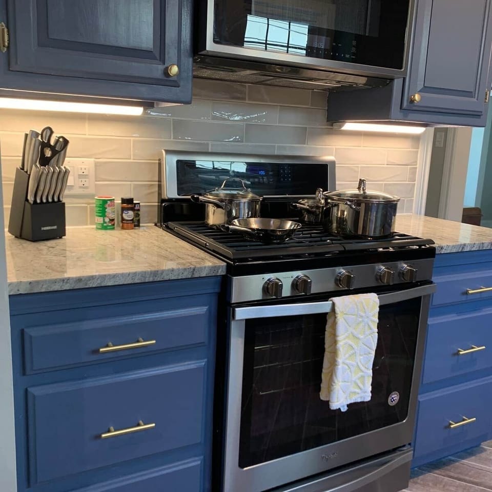 Fully stocked kitchen equipment  for the home chef.  