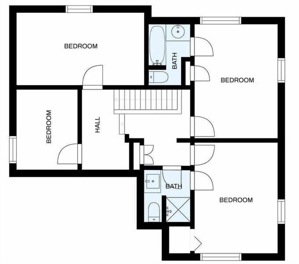 2nd level features two full bathrooms, and 4 bedrooms!