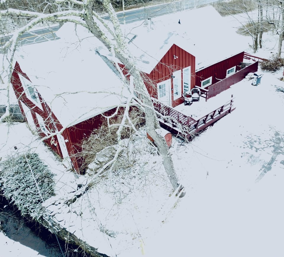 Winter areal view