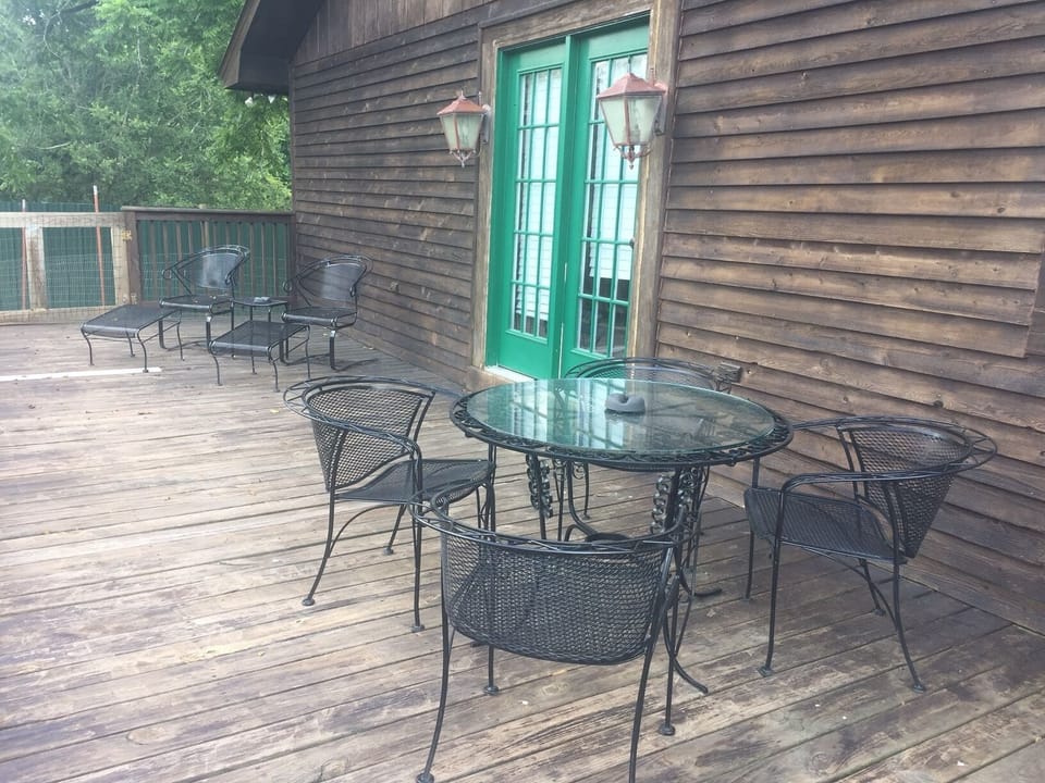 French Doors from the Primary Bedroom to the Back Deck.