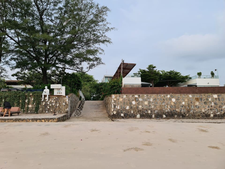 Beach nearby, white sand