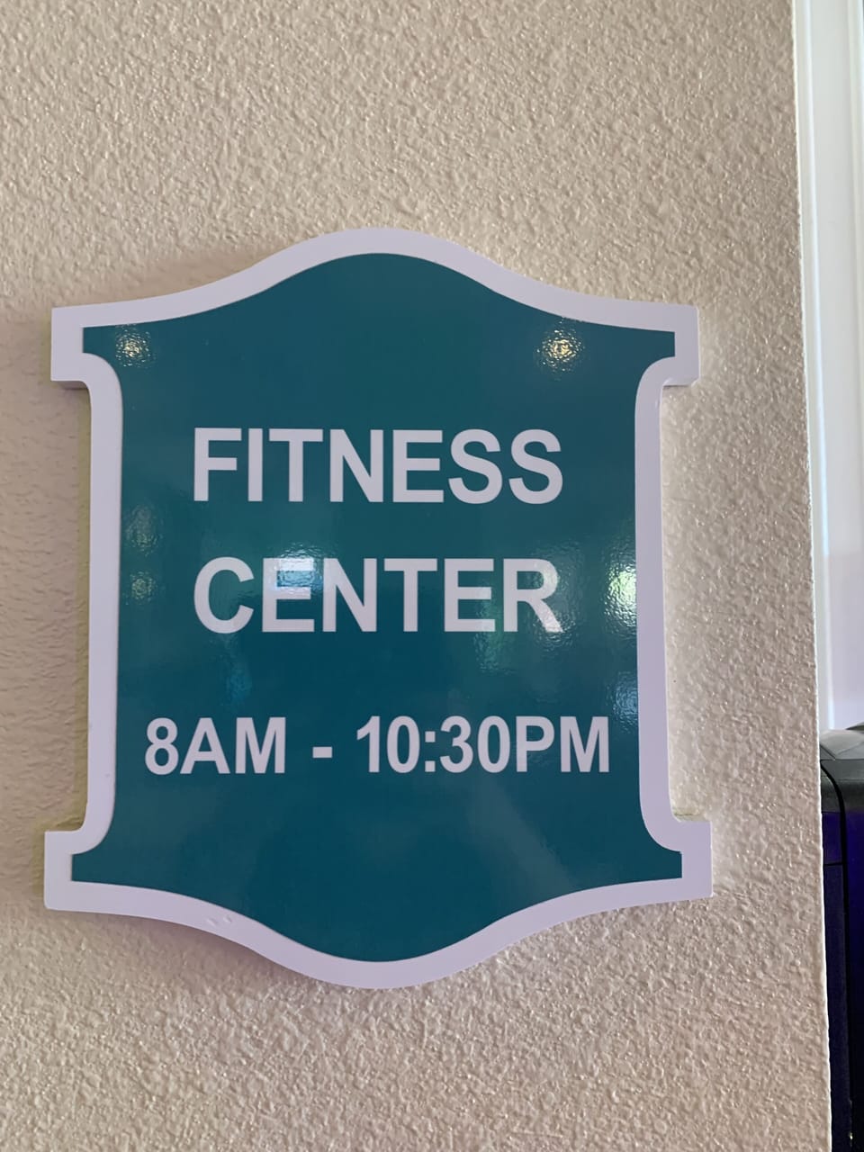 Gym is open from8am to 10:30. Get your exercise on!