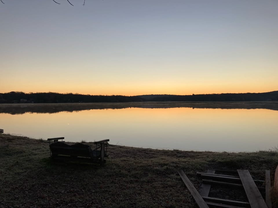 Lake a few blocks from the house