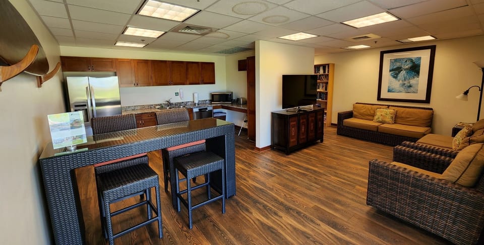 Hospitality Room by the pool.