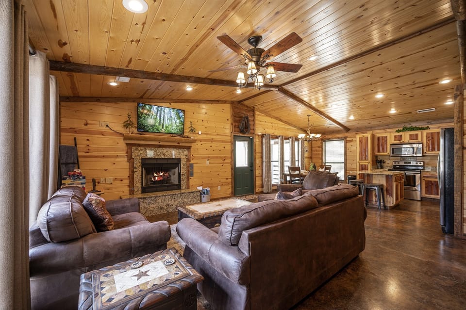 View of the Cabin as You Enter from the Front Door