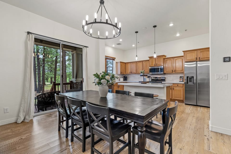 Dining table seats 10