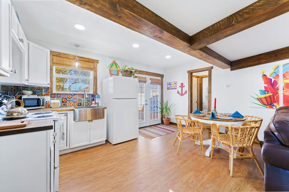 Furnished kitchen to make meals, or just have coffee to get your day started!