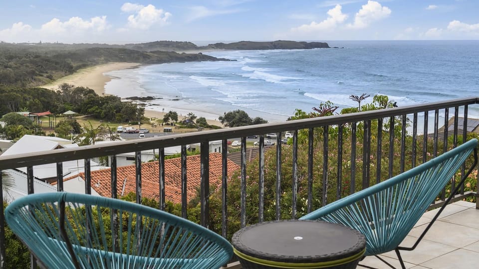 Panoramic balcony with full sea views