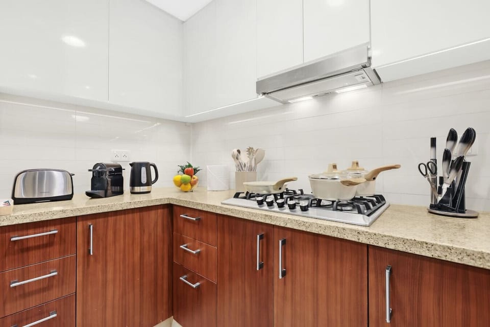 Kitchen: Whip up culinary delights in this stylish, well-equipped kitchen with modern appliances!