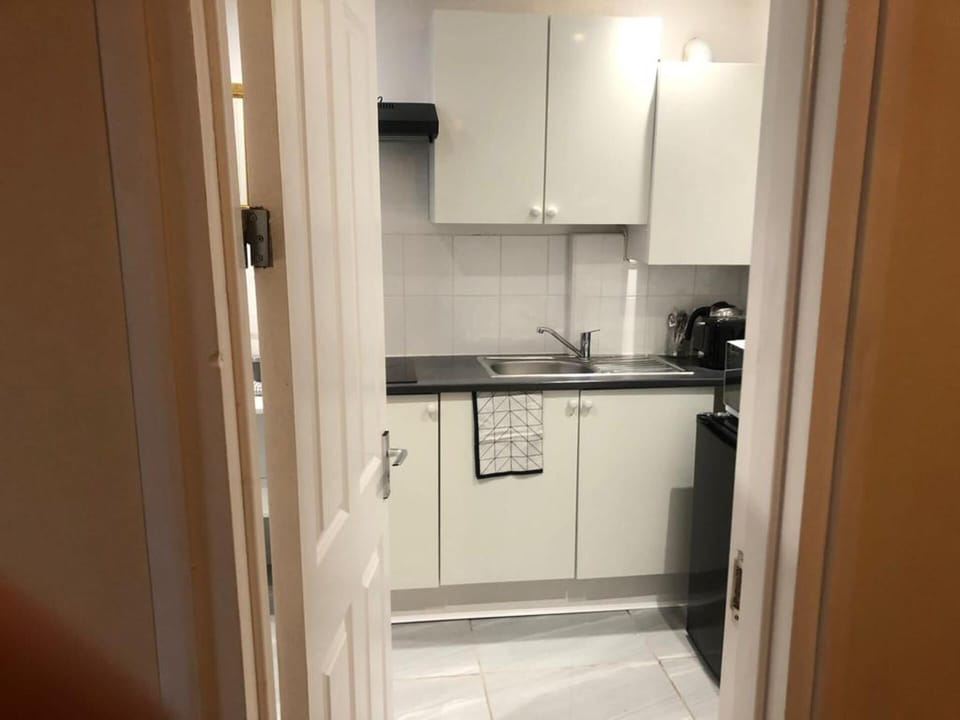 Studio | Private kitchen | Fridge, microwave, stovetop, electric kettle