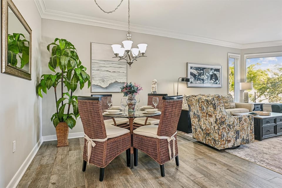 Dining Table with Seating for Four at 2207 SeaCrest