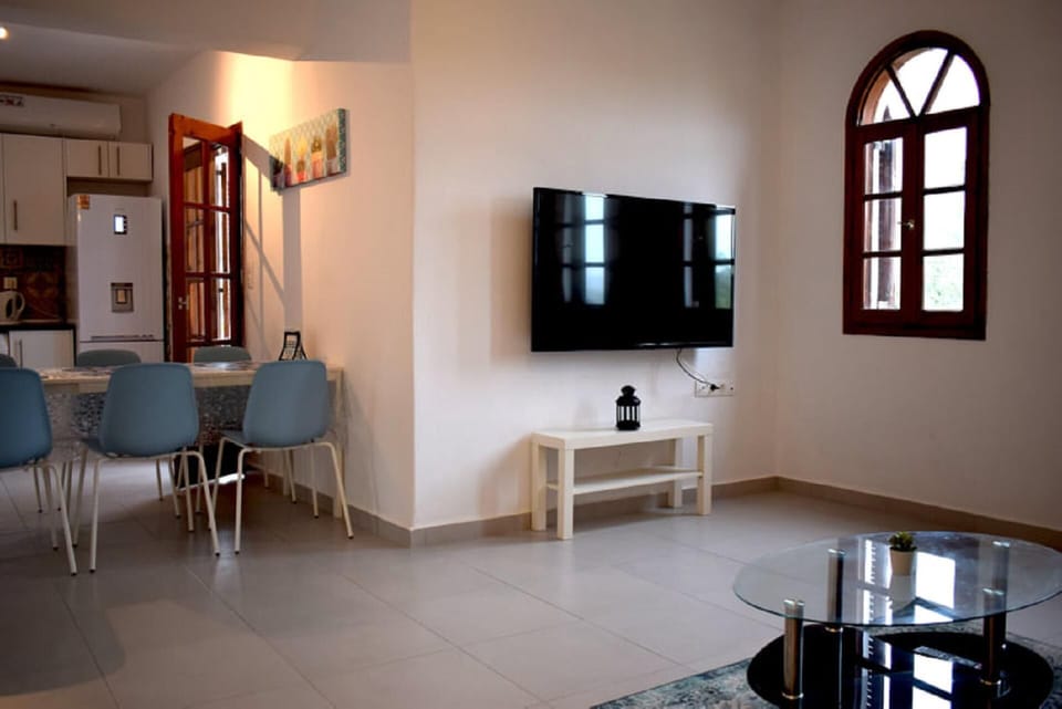 Apartment | Living room | 30-inch TV with cable channels